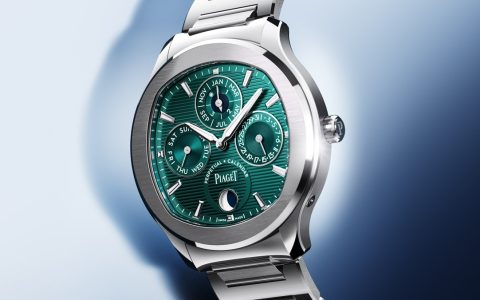 閃耀盛世風華的綠面｜Piaget Polo系列礦石綠超薄萬年歷自動腕表