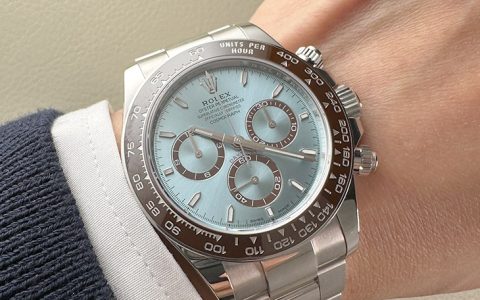 鉑金冰藍面126506迪通拿首次搭配透明底蓋