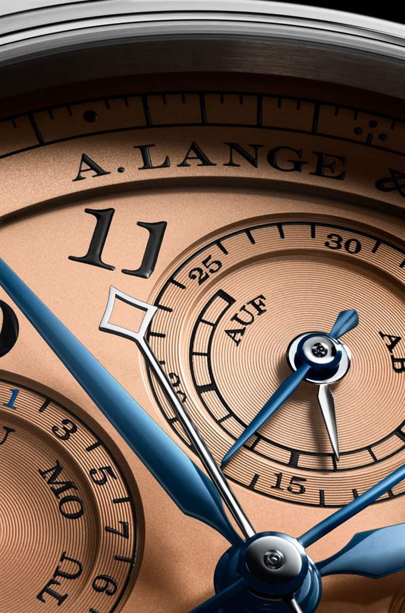 朗格1815追針萬年歷白金鮭魚面限量100只新發(fā)行