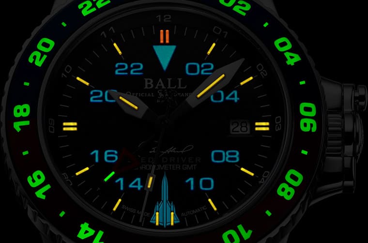 BALL WATCH AeroGMT Sled Driver蘊含夜光三地時間強大機能向美軍傳奇飛行員致敬