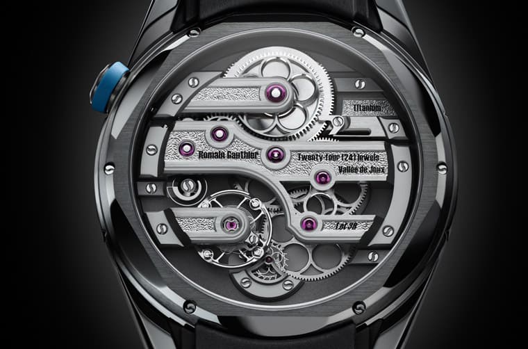 ROMAIN GAUTHIER第4款自制機(jī)芯鈦金屬手表以鏈帶或ALDC鍍層展現(xiàn)現(xiàn)代休閑風(fēng)格