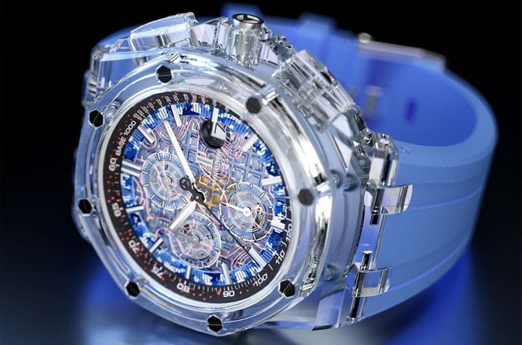 超吸睛!主打迷彩軍事風(fēng)的透明皇家橡樹離岸型計(jì)時(shí)碼表